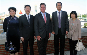 Guangzhou delegation visits Boston for climate summit 