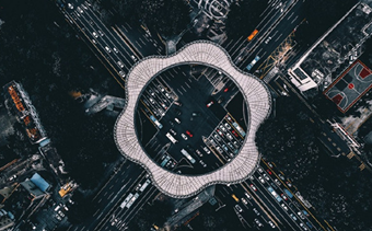 Aerial views of Guangzhou’s overpasses 