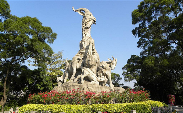 Five-Ram Statue