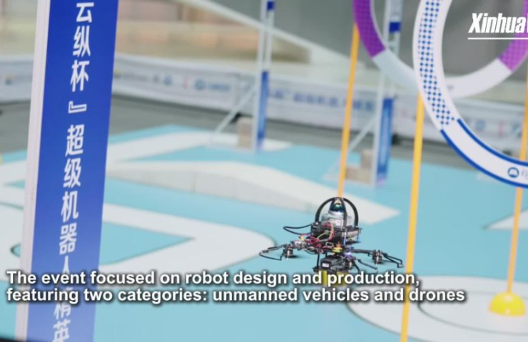 Dazzling robot competition held in Guangzhou, China