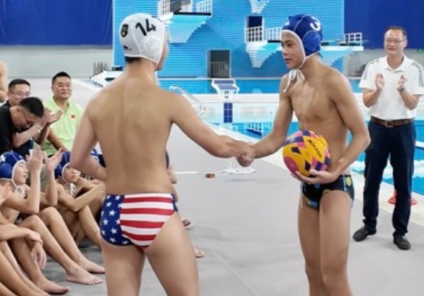 Guangzhou meets LA: A water polo match that sparks friendship