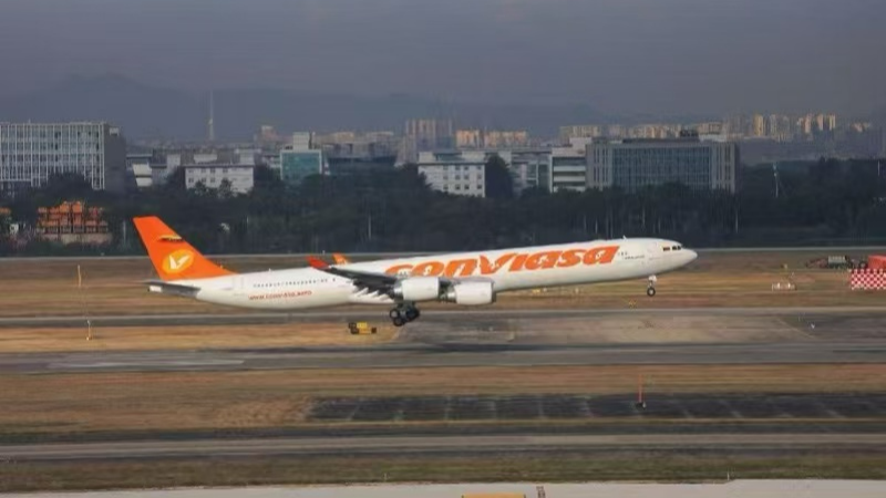 Airline cancels flight from Guangzhou to Caracas amid turmoil