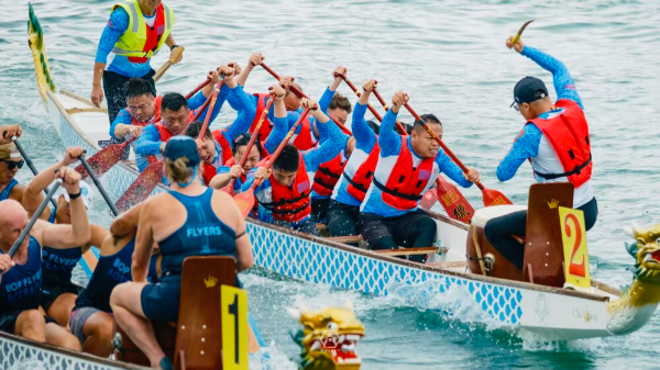 Guangzhou dragon boat team makes history with debut win at Auckland Regatta