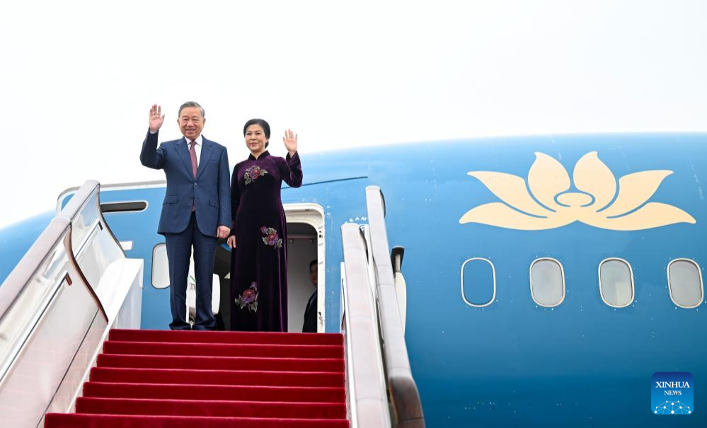 Vietnam's top leader To Lam arrives in Beijing for state visit