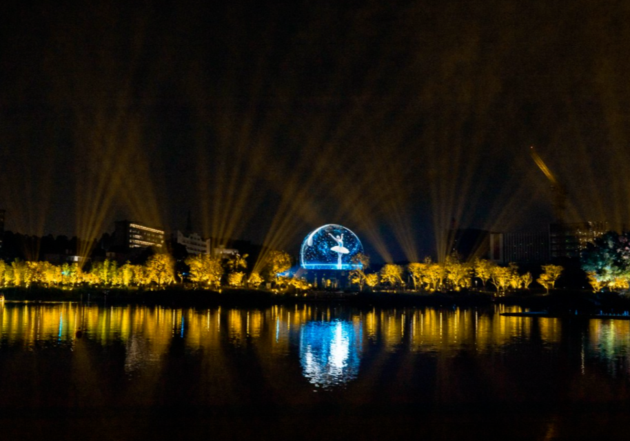 16-meter spherical screen to light up ancient canal in Guangzhou